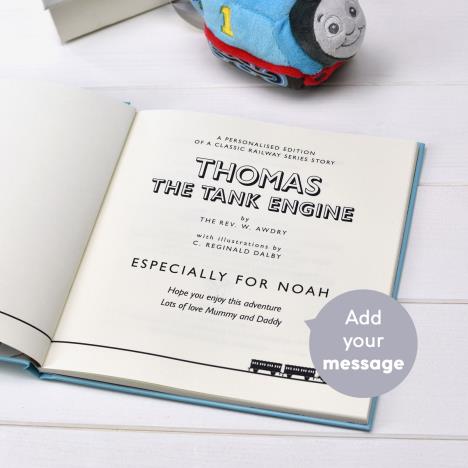 Personalised Thomas the Tank Engine Book & Plush Toy Gift Set Extra Image 1